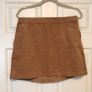 Corduroy mini skirt